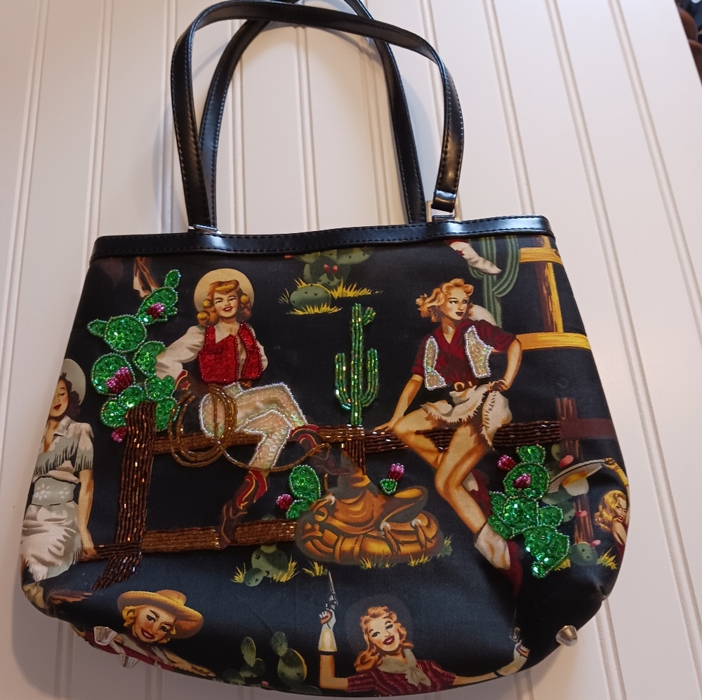 Cowgirl Beaded and Sequin Purse Handbag